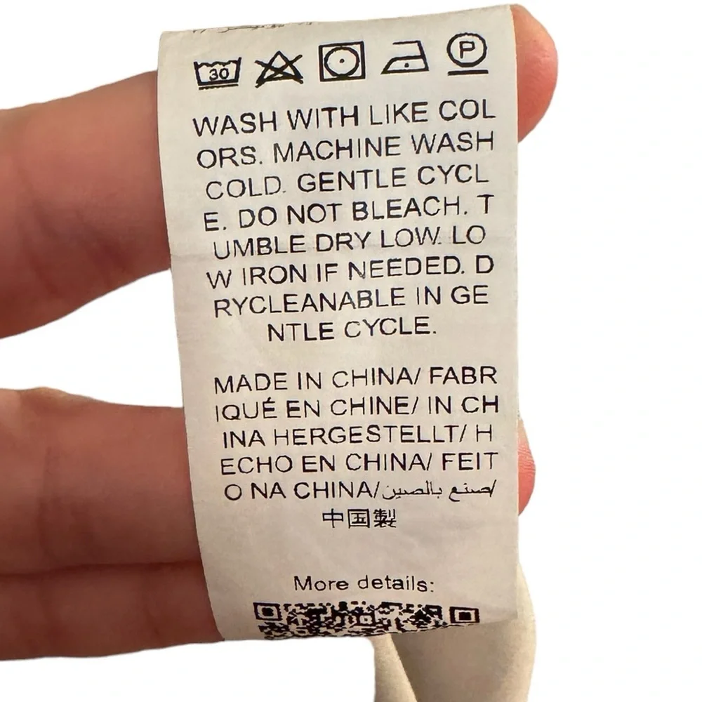 Women’s Emery Rose Light Gray & White Short Sleeved Round Neck Dress. Size XXL. - Picture 8 of 8